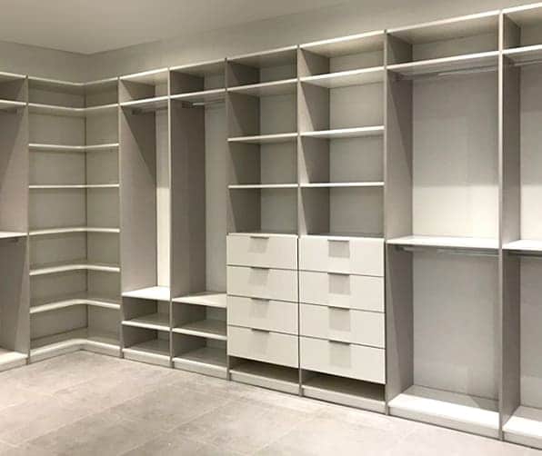 Walk-in Closet with Shelves