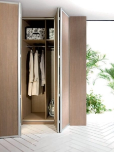 BF18 - Double Bifold Door Wood Color