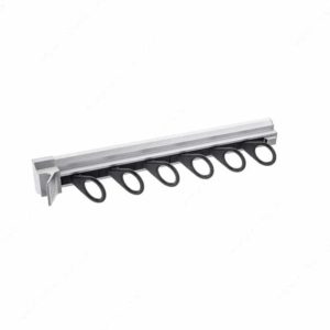 Orlando 14" Pull-Out Scarf Organizer with 6 Hooks