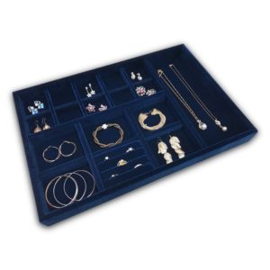 Jewelry Box Tray Standard Design with Earring Compartments