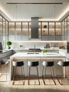 Aluminum Frame Cabinet Doors af002